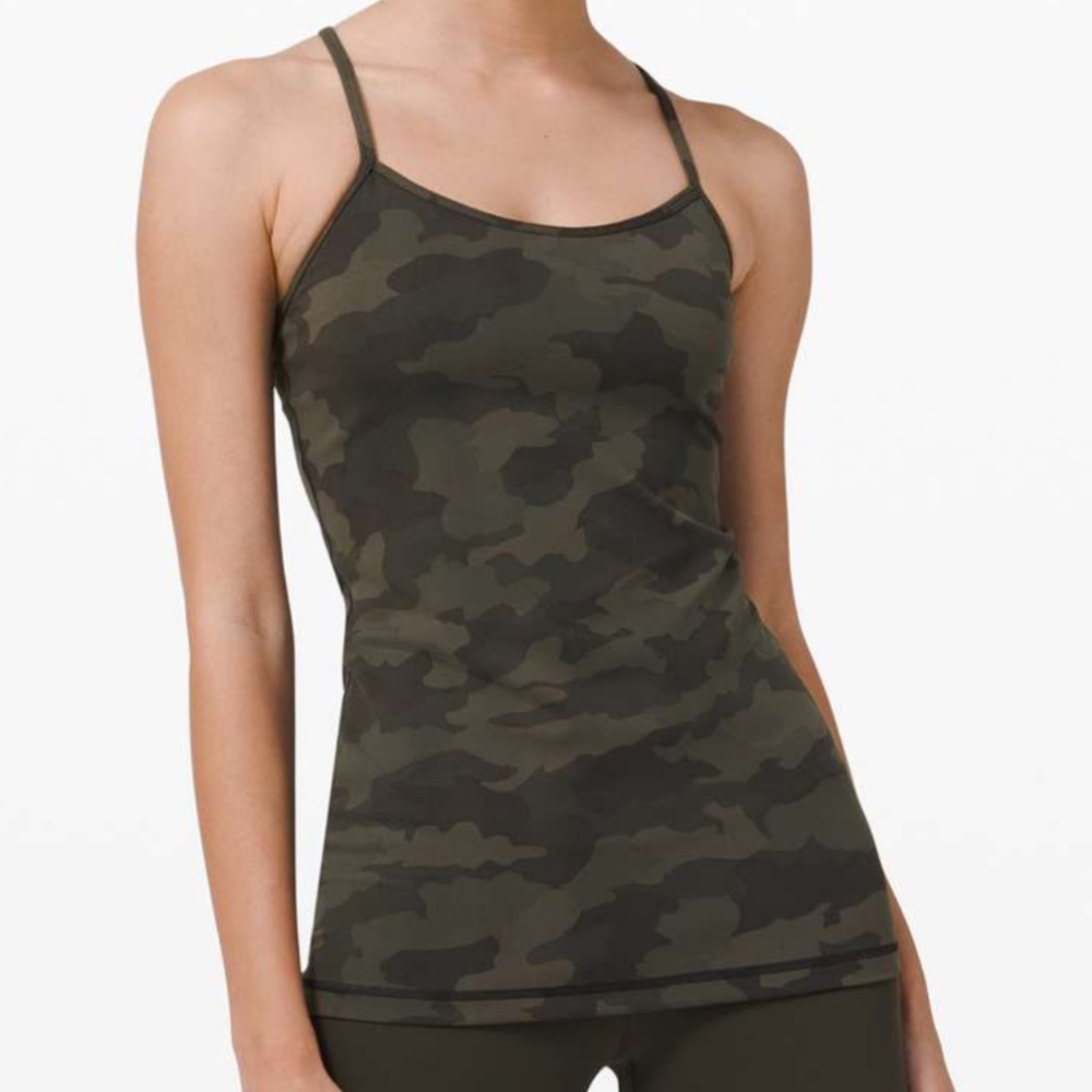 Lululemon athletica Power Y camo size 6